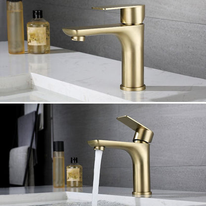 BowLift | Modern Vessel Faucet Copper Single Handle Low Arc Vessel Faucet for Home