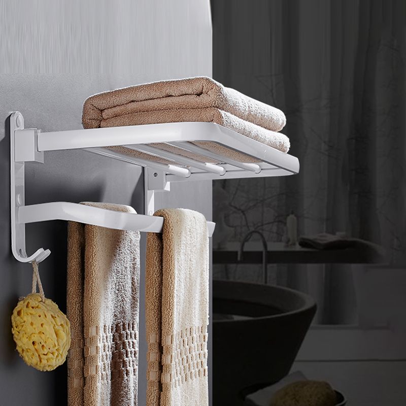 BowLift | White Bathroom Accessories Hardware Set Modern Bathroom Accessories Set, Towel Rack