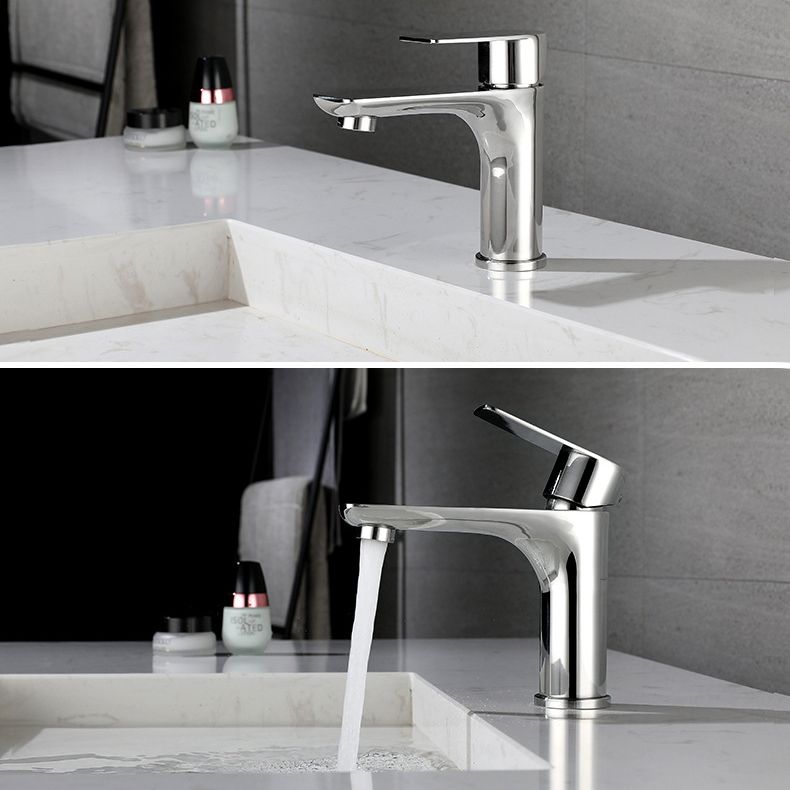 BowLift | Modern Vessel Faucet Copper Single Handle Low Arc Vessel Faucet for Home