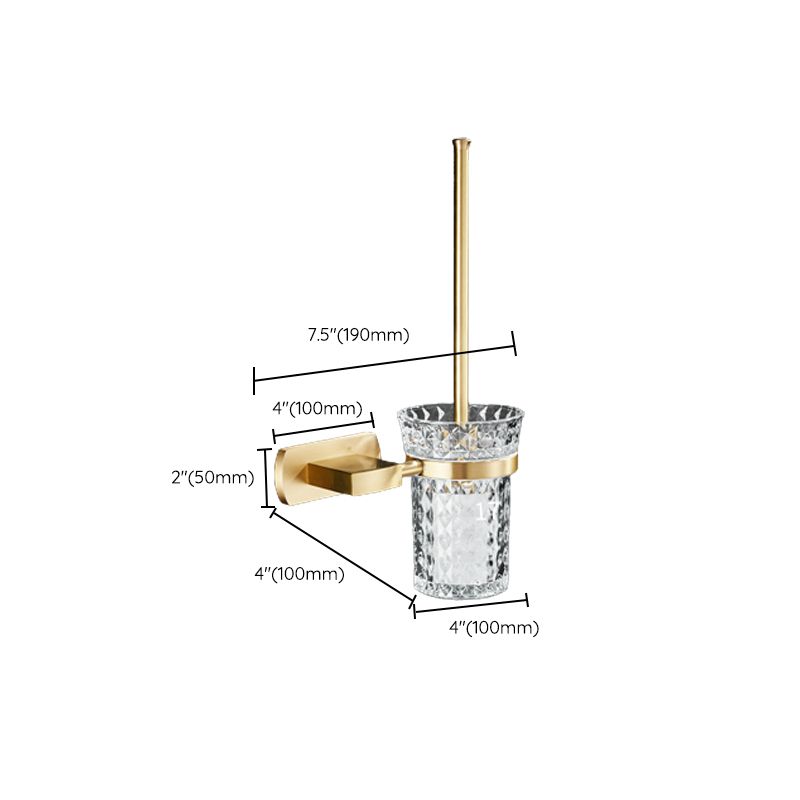 BowLift | Traditional Golden Bath Accessory Set Brass Bathroom Accessories Kit
