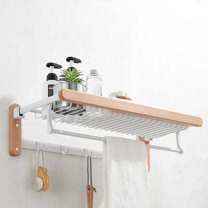 BowLift | White Bathroom Set Solid Wood & Aluminium Bathroom Accessories individually or as a set