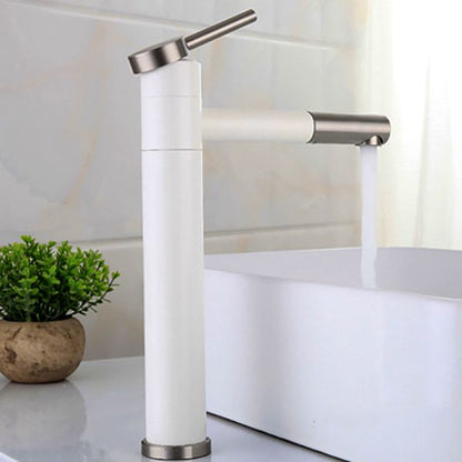 BowLift | Modern Vessel Sink Faucet Stainless Steel Single Handle Low Arc Pull Down Vessel Faucet