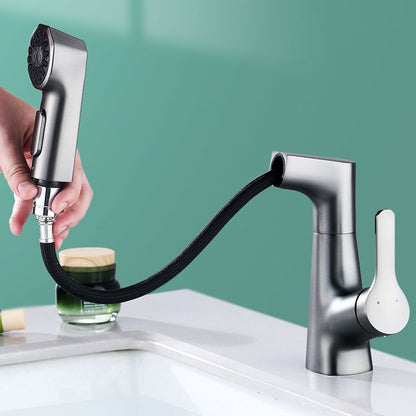 Skanto | Modern Faucet Solid Copper Centerset Bathroom Faucet