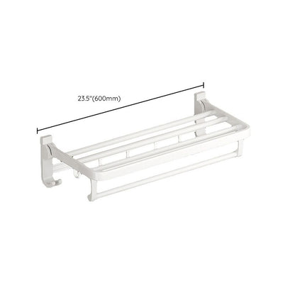 Kalsten | Modern Bathroom Hardware Set Towel Bar White Bath Shelf Bathroom Hardware Set