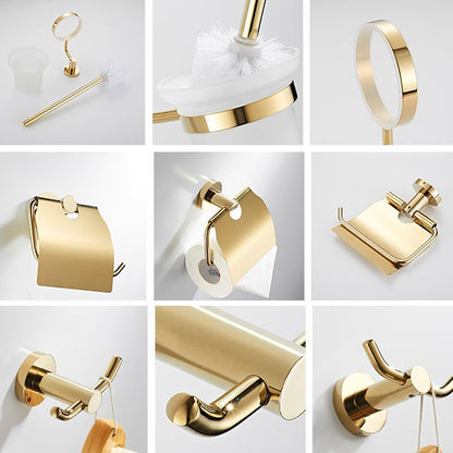BowLift | 4 Pieces Traditional Bathroom Accessory Set Brass Bathroom Set in Matte Gold
