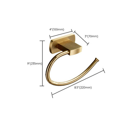 BowLift | Traditional Golden Bath Accessory Set Brass Bathroom Accessories Kit