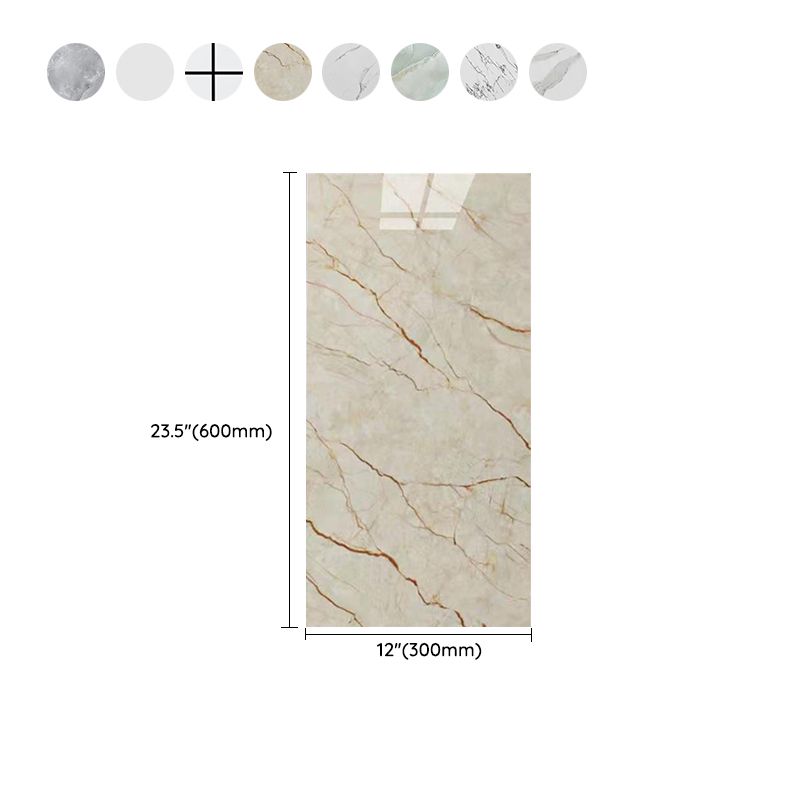 Skanto Stain-Resistant Peel and Stick Tiles with Marble Effect for Kitchen Backsplash