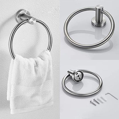 BowLift | Traditional Bathroom Hardware Accessory Set Towel Ring/Bathrobe Hook/Towel Bar