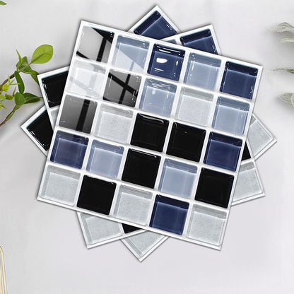 BowLift | Square Peel and Stick Tile Grid Mosaic Tiles Interior Wallpaper