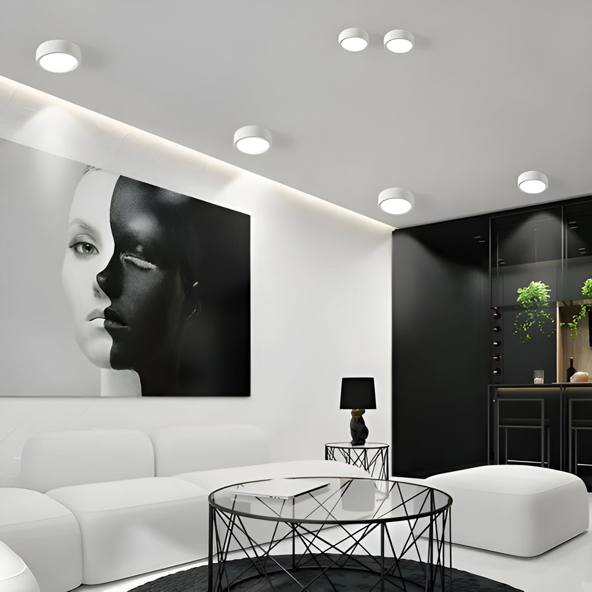 Modern LED Ceiling Light – Round Shape & Warm LED Light | Cozy Lighting for Every Room | Karnz