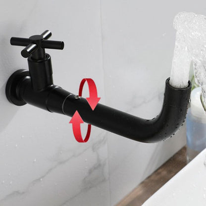 Modern single-lever basin faucet with 1 hole for wall mounting