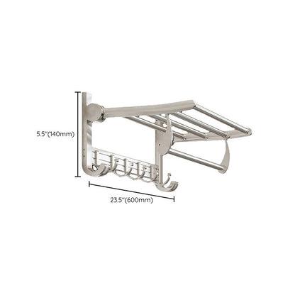 BowLift | Modern Polished Chrome Bathroom Accessories Set Bath Shelf/Towel Holder/Paper Holder included
