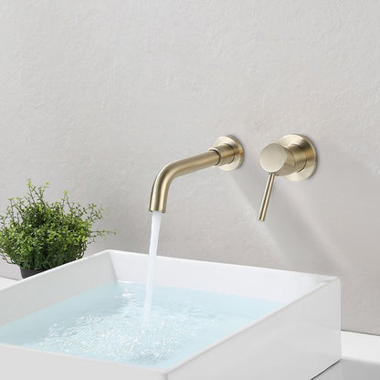 Wall-mounted single-lever mixer for the bathroom