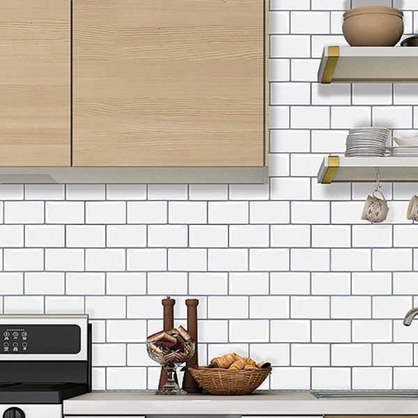 BowLift | Modern Peel and Stick Tiles PVC Subway Tile Peel and Stick Wall Tile for Bathroom