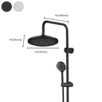 BowLift | Contemporary Showerhead Combination Rainfall Chrome Wall Mount Showerhead