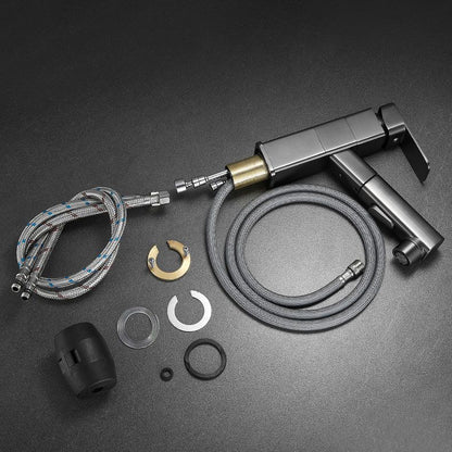 Kitchen Faucet with Swivel Spout, Single Handle Faucet with Pull-Down Sprayer
