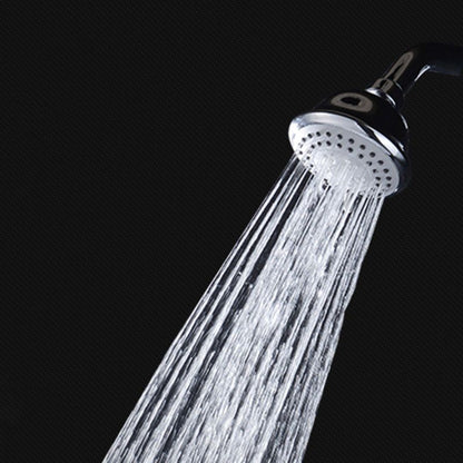 BowLift | Round shower head made of stainless steel in silver wall-mounted shower head