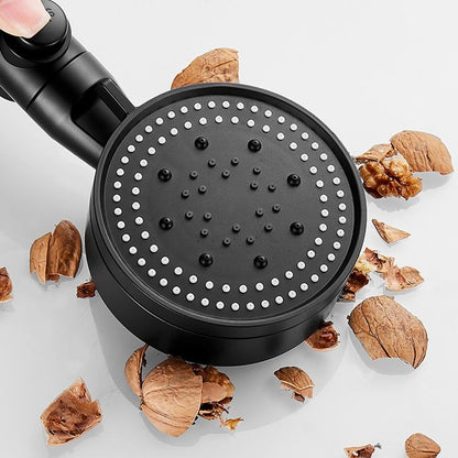 Modern plastic bathroom shower head with adjustable spray pattern