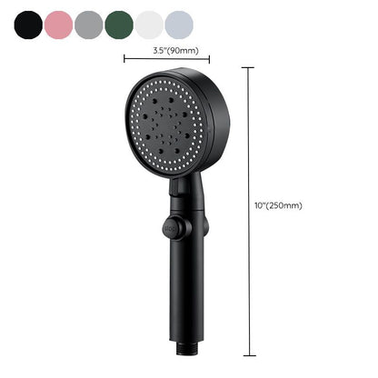 Modern plastic bathroom shower head with adjustable spray pattern