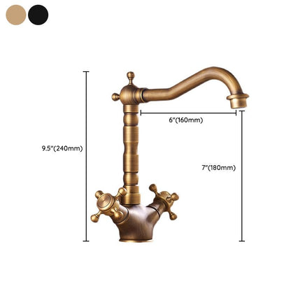 Kalsten | Industrial Widespread Bathtub Faucet with Cross Handles Sink Faucet