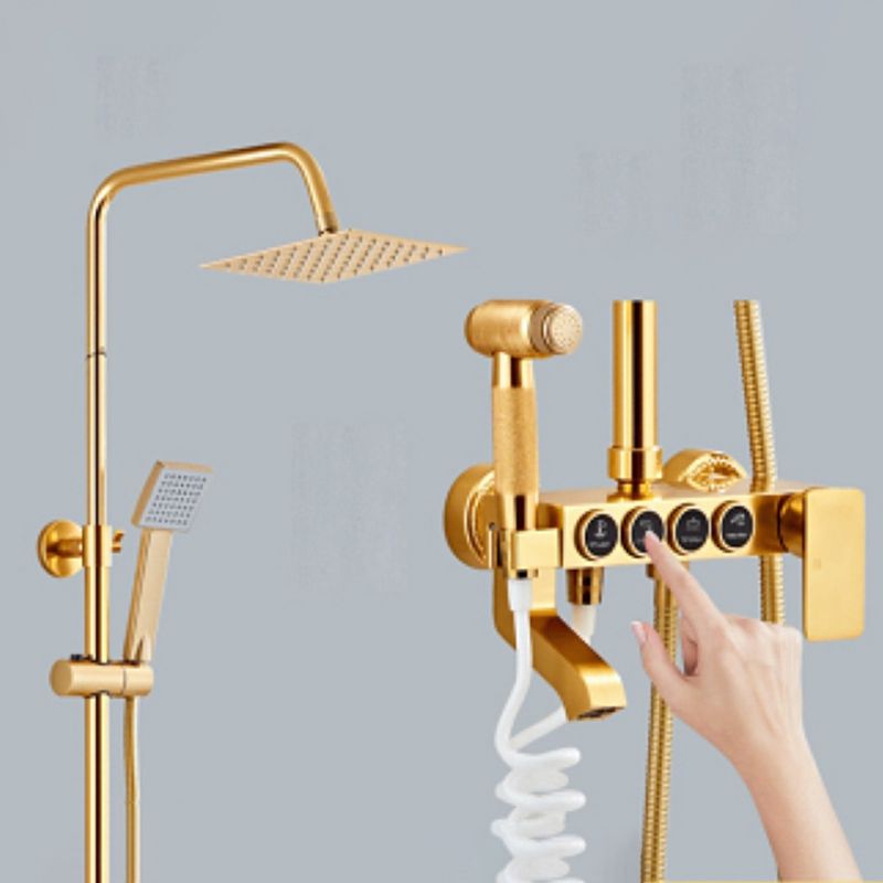 BowLift | Modern adjustable water flow shower faucet shower arm shower system on the wall