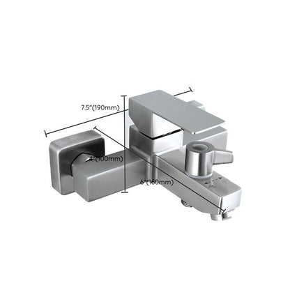BowLift | Modern Bathtub Faucet Mounting Kit 304 Stainless Steel Wall Mount Bathroom Faucet
