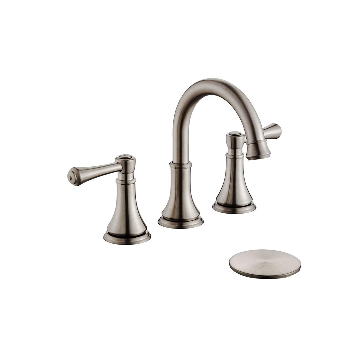 BowLift | Modern Sink Faucet Widespread Faucet with 2 Handles and 3 Holes