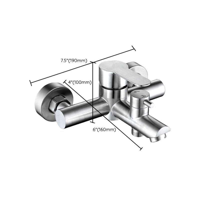 Popular Bathtub Filling Station Trim 304 Stainless Steel Wall-Mounted Bathtub Filling Station