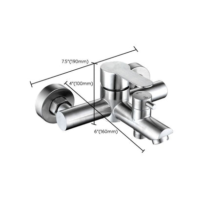 Popular Bathtub Filling Station Trim 304 Stainless Steel Wall-Mounted Bathtub Filling Station