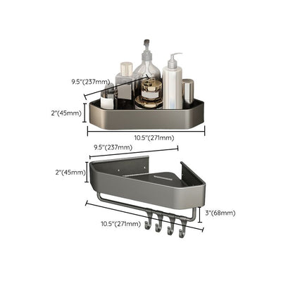 BowLift | Adhesive Holder Metal Bathroom Accessory Single Piece or in Set with Shelf