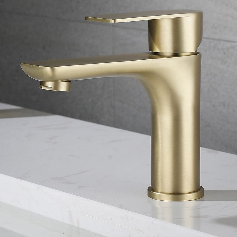 Modern Copper Single-Handle Low Arc Vessel Faucet for Home