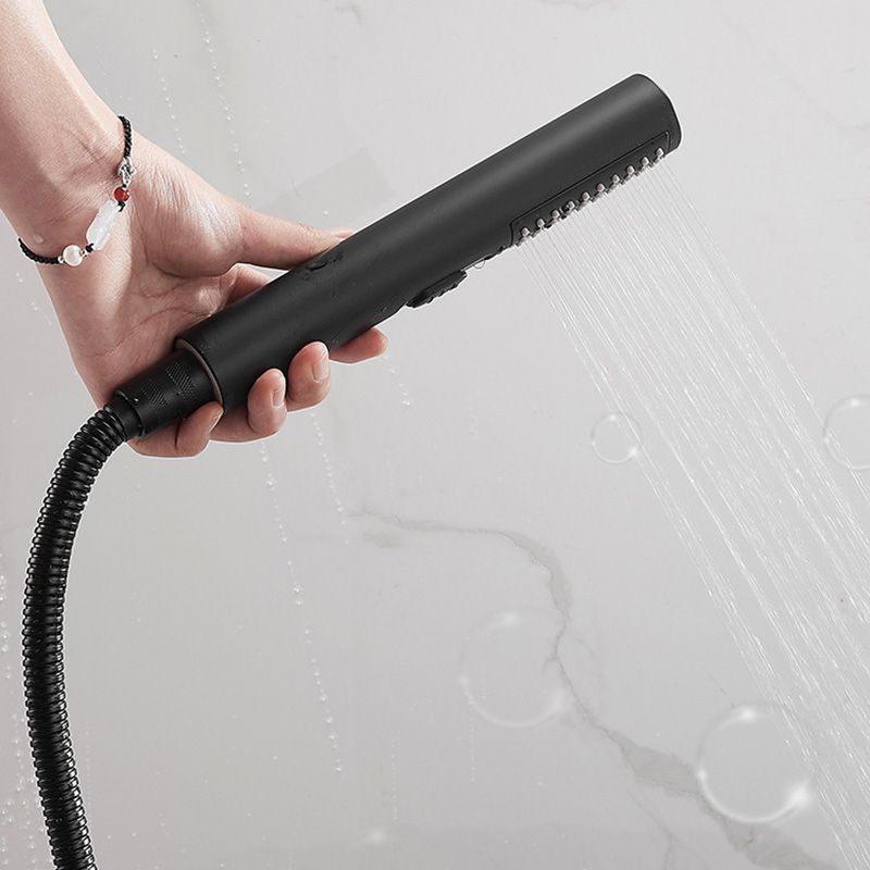 BowLift | Modern Bathtub Edge Piece Single-Lever Wall-Mounted Bathtub Faucet with Hand Shower