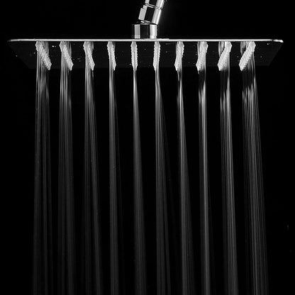 BowLift | Contemporary Shower Combo Fixed Shower Head Stainless Steel Wall Mount Square Shower Head