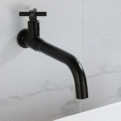 Modern single-lever basin faucet with 1 hole for wall mounting