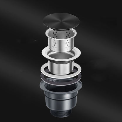 BowLift | Classic Round Sink Stainless Steel Built-in Sink Non-Slip Round Basin for the Kitchen