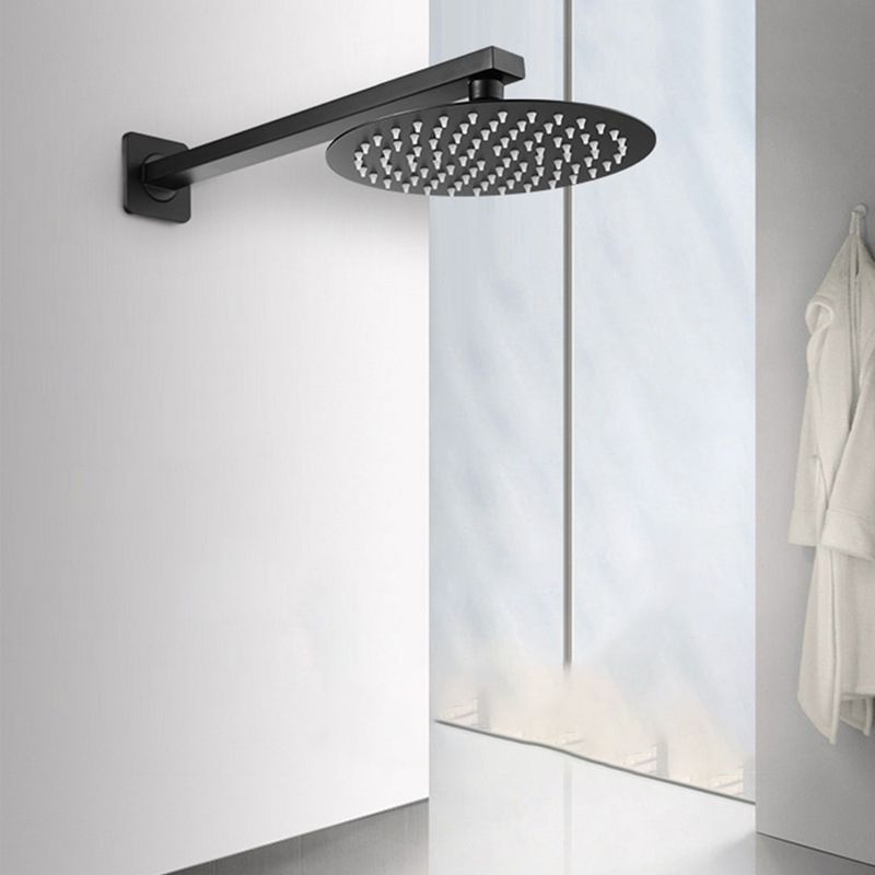 BowLift | Square and Round Shower Head made of Stainless Steel, Fixed Mounted Ceiling Shower Head in Black