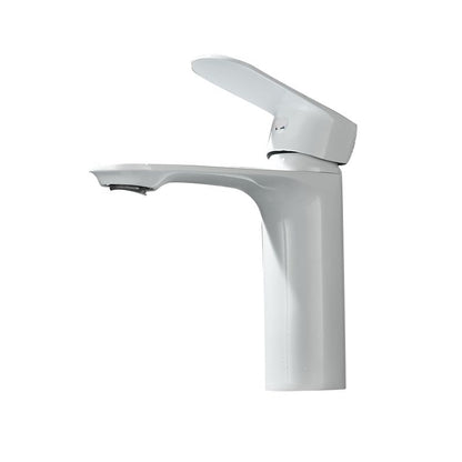 BowLift | Bathroom Sink Faucet Lever Handle Brass Monochrome Bathroom Faucet