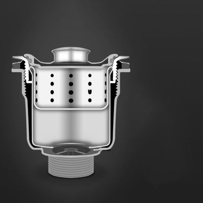 BowLift | Stainless Steel Round Sink in Black Single Basin Undermount Sink with Basket Strainer