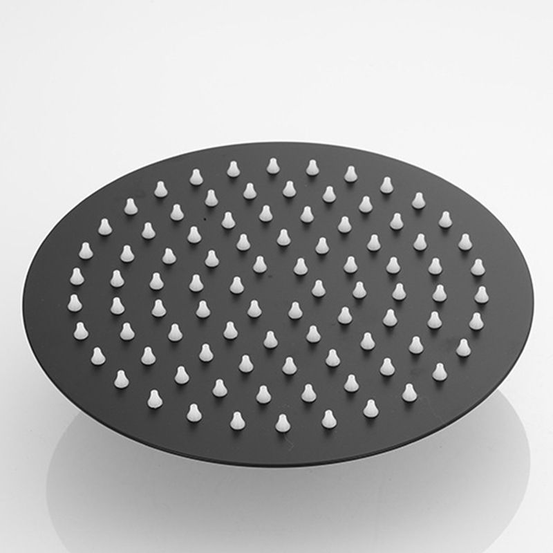 BowLift | Square and Round Shower Head made of Stainless Steel, Fixed Mounted Ceiling Shower Head in Black