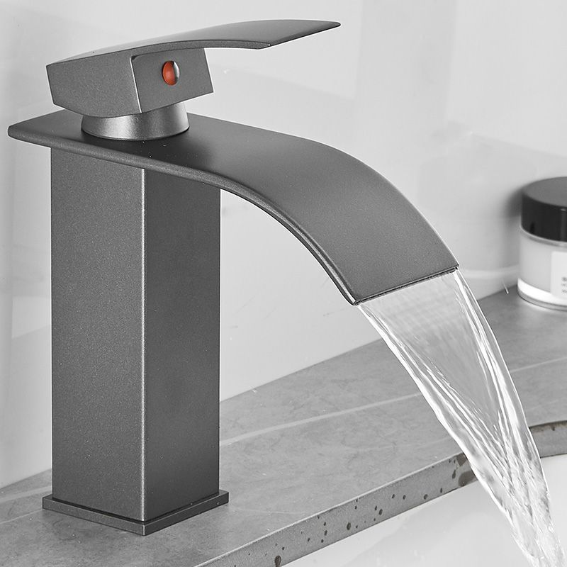 BowLift | Modern Bathtub Faucet Waterfall Spout Lever Handle Brass Sink Faucet