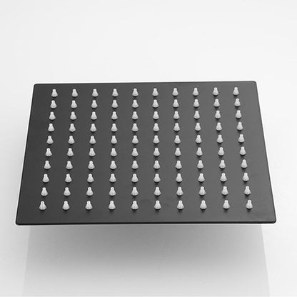 BowLift | Square and Round Shower Head made of Stainless Steel, Fixed Mounted Ceiling Shower Head in Black