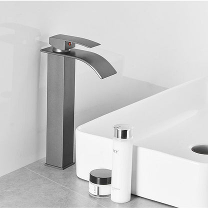 BowLift | Modern Bathtub Faucet Waterfall Spout Lever Handle Brass Sink Faucet