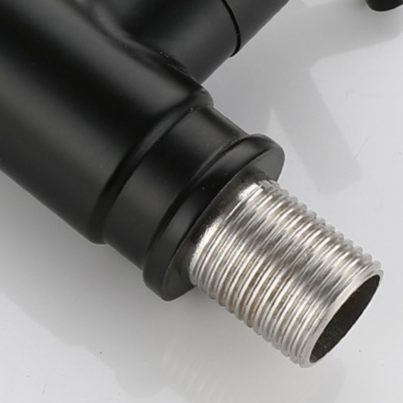 Modern single-lever basin faucet with 1 hole for wall mounting