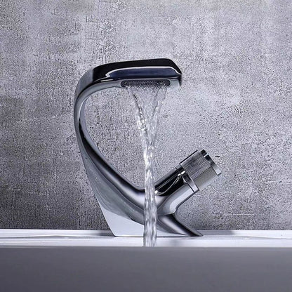 BowLift | Modern Center Connection Faucets Single Lever Faucets with Waterfall Spout