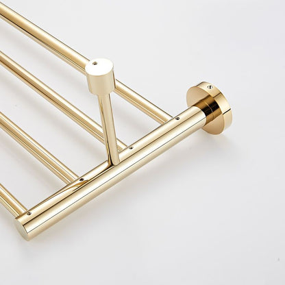 BowLift | 4 Pieces Traditional Bathroom Accessory Set Brass Bathroom Set in Matte Gold