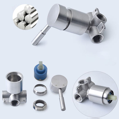 BowLift | Stainless Steel Shower Combination Round Fixed Shower Head with Shower Arm
