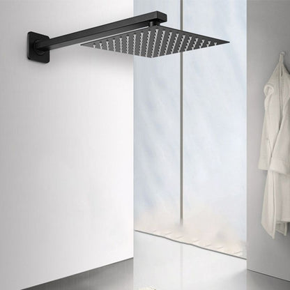 BowLift | Square and Round Shower Head made of Stainless Steel, Fixed Mounted Ceiling Shower Head in Black