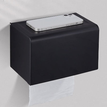 Modern Bathroom Accessory Set Matt Black/Grey Bathroom Shelf/Towel Holder & Paper Holder