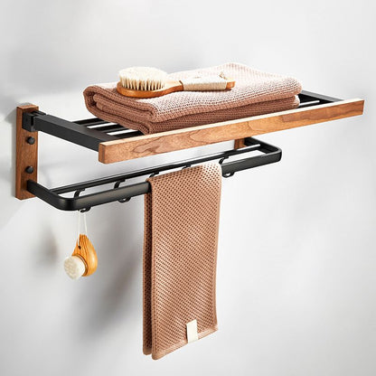 BowLift | 7-piece toilet accessory set made of solid wood and metal