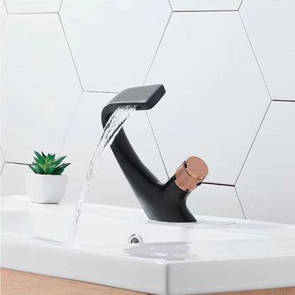 BowLift | Modern Center Connection Faucets Single Lever Faucets with Waterfall Spout